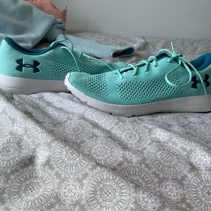 Blue under armour sneakers